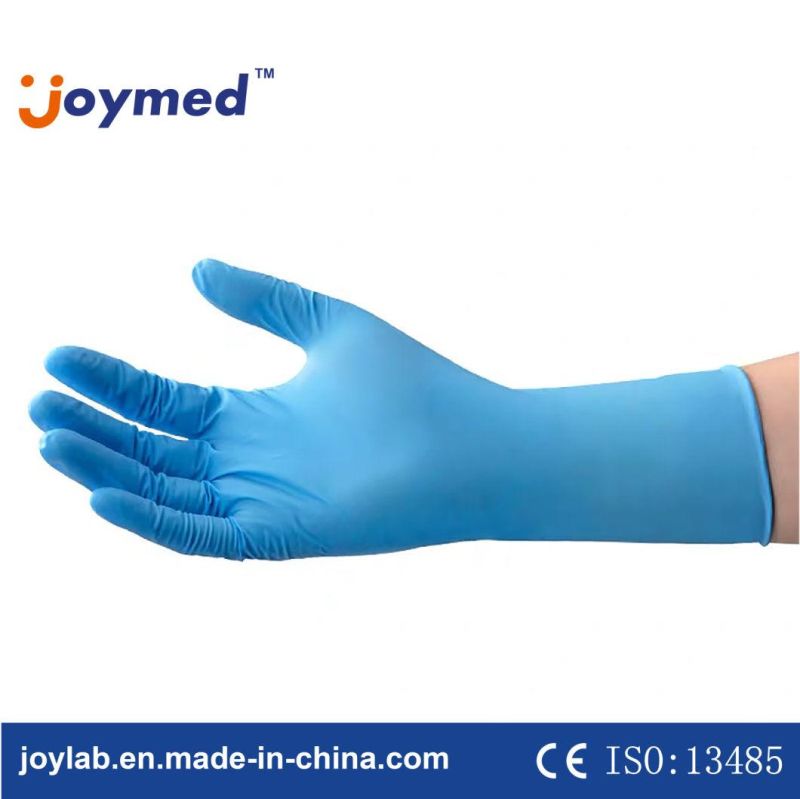 New Product Disposable Blue Synthetic Nitrile Gloves Manufacturer