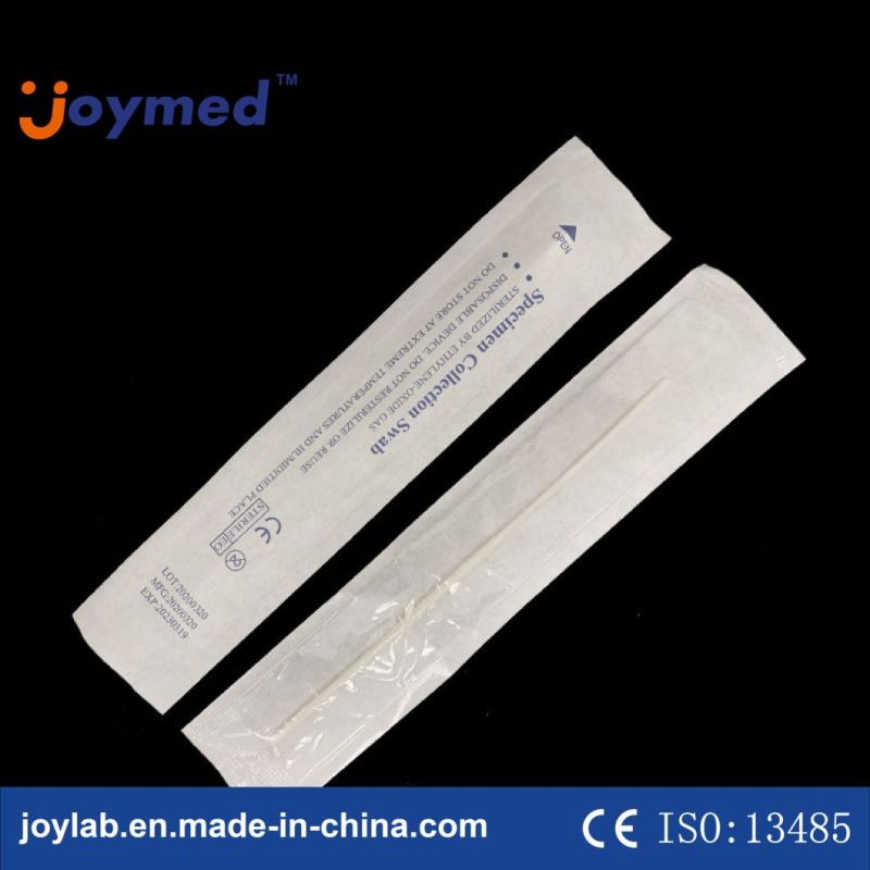 Medical Specimen Collection Sterile Flocked Swabs Nasopharyngeal Swab for Virus Flocking Sampling Swab