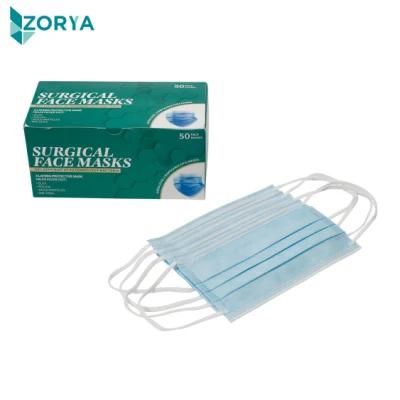Most Popular Disposable 3 Ply Customizable Strethable Elastic Earloops Anti-Splash/Virus Surgical Mask