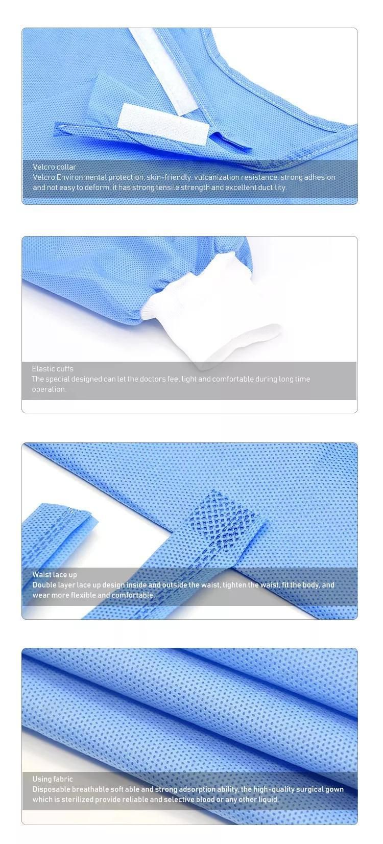 Non Woven Disposable Surgical Item Sterile Surgical Gown, Caps, Mask for Medical
