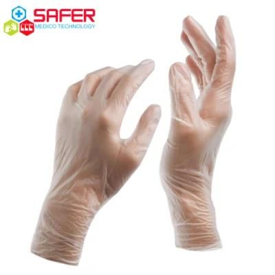 Vinyl Gloves Box Powder Free Diposable Clear with OEM Brand Service