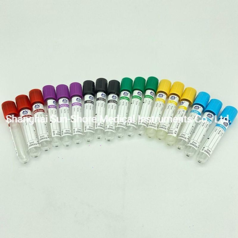 Disposable Vacuum Blood Collection Tube with ISO, Pet or Glass