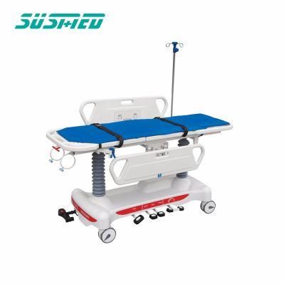 Manual ABS Medical Patient Transfer Gurney Stretcher Cart Transfer Bed