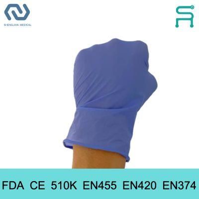 510K En455 FDA CE Powder Free Disposable Nitrile Examination Gloves