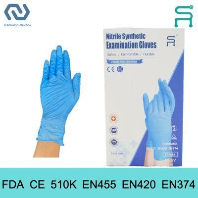 Nitrile Gloces Powder Free Disposable Medical Nitrile Blend Gloves