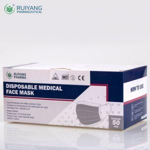 3ply Surgical Disposable Mask Medical Mask 3ply Blue Face Mask China Factory ISO13485