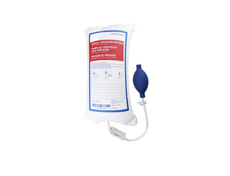 Medical Disposable Reusable Pressure Infusion Plastic Blood Bag with Aneroid Gauge