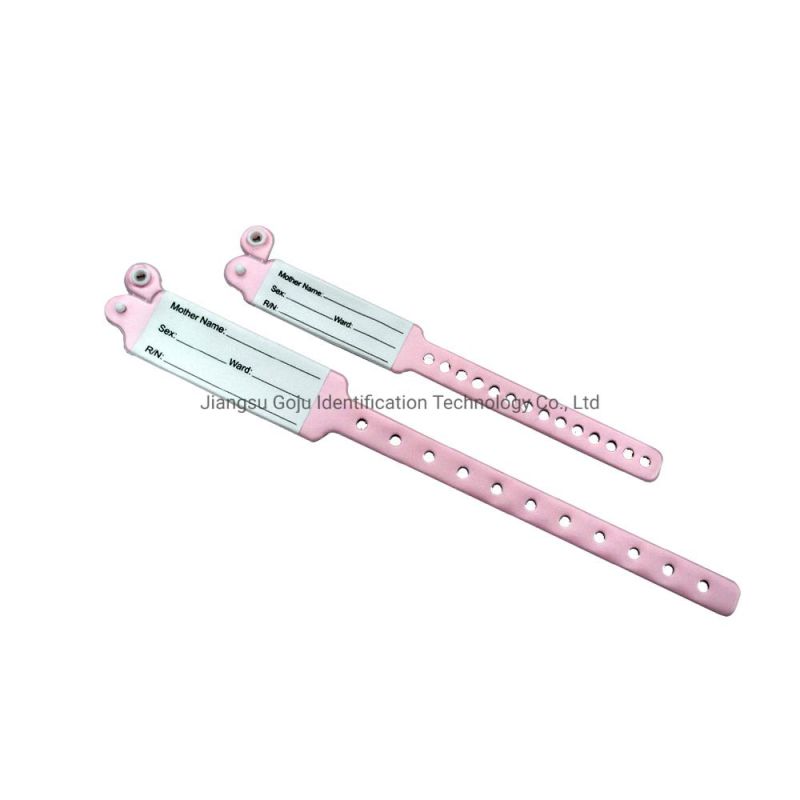Waterproof Written on PVC Soft Mother and Baby Wristband