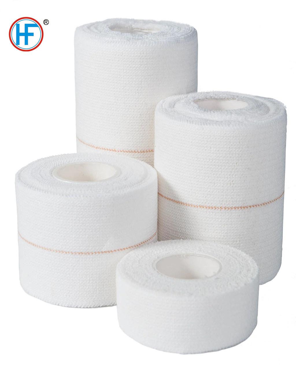 100% Cotton Elastic Adhesive Wrap Bandage White Support Strapping Tape Professional Horse Leg Cohesive Bandage