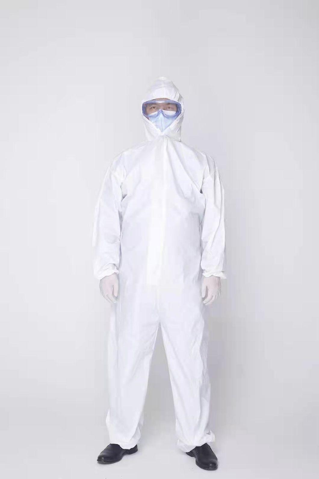 SMS/Microporous/PP/ Safety Protective Chemical Disposable Coverall
