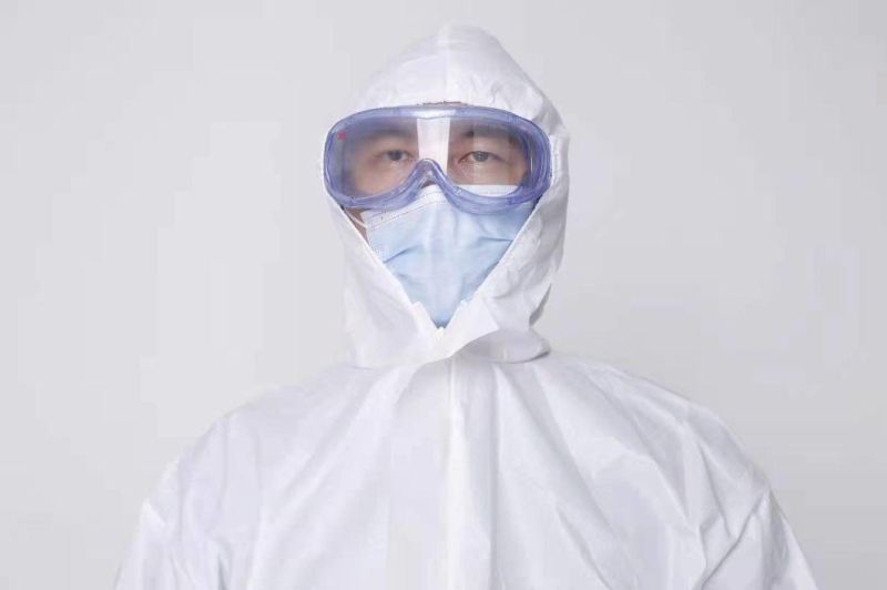 SMS/Microporous/PP/ Safety Protective Chemical Disposable Coverall