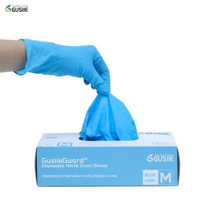 Safety Medical Gloves Disposable Nitrile Examination Gloves ISO13485 FDA510K Tga