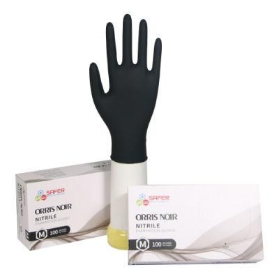 Nitrile Powder-Free Gloves Black Disposable Medical Grade