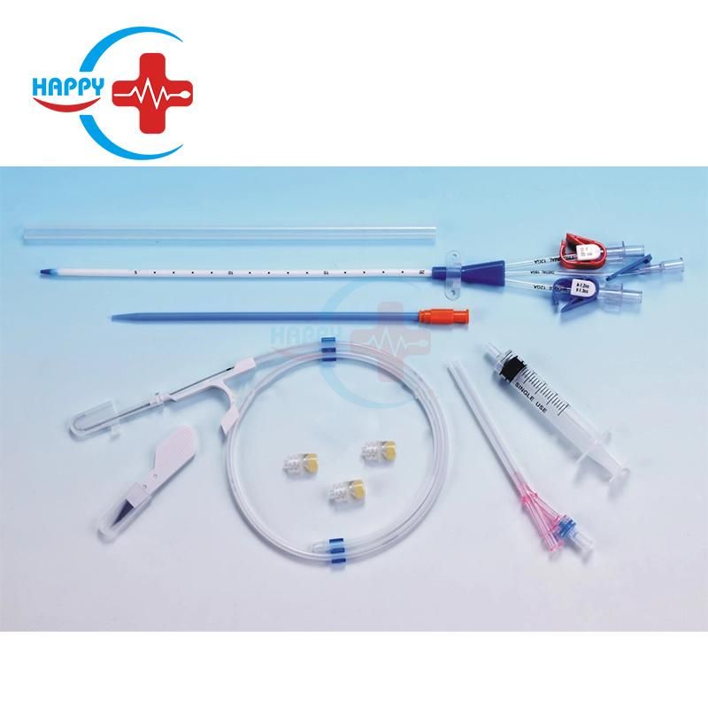 Hc-U009 High Quality Disposable Medical Long Term/Single/Double/Triple Lumen Hemodialysis Dialysis Catheter