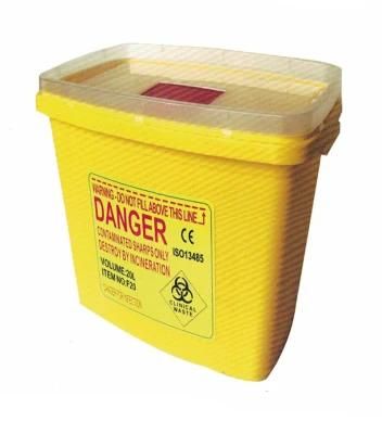 Plastic Hospitalmedical Waste Disposal Bin Box Sharps Container