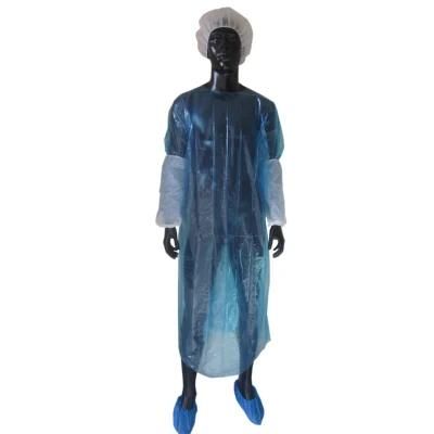 Thumb Loop Surgical Disposable Waterproof Isolation CPE Gown