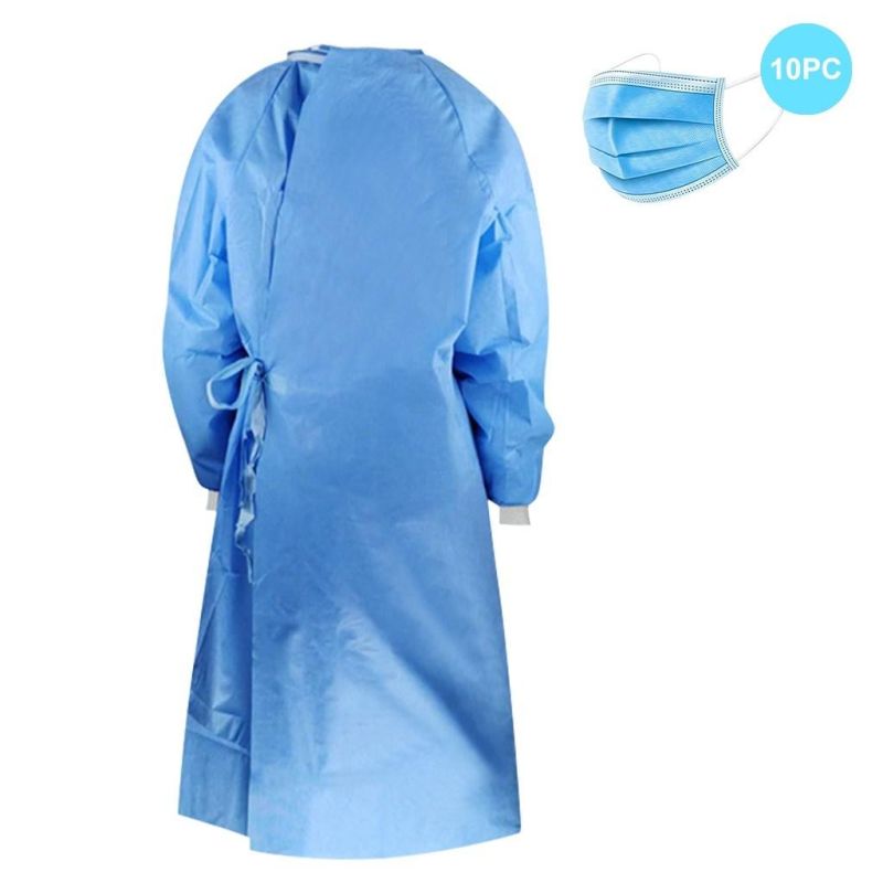 Coverall Suit Hospital Laboratory Disposable Non-Woven Protection Suit Protective Clothing