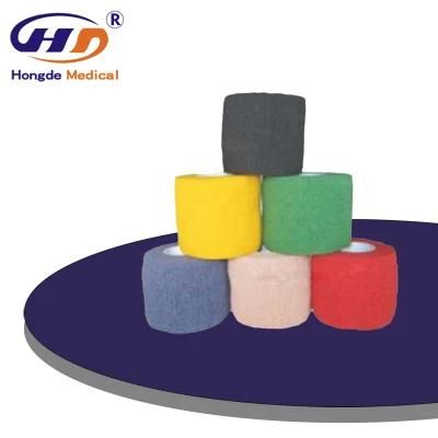 Colored Non-Woven Self Adhesive Cohesive Bandage Vet Elastic Bandage