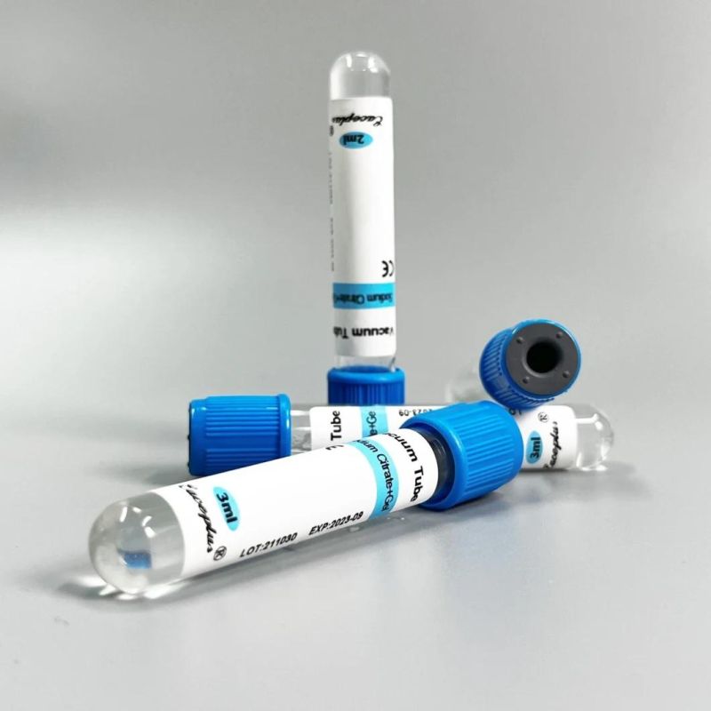 Siny Blood Collection Tube Gel&Sodium Citrate Tube Blue Cap with CE ISO 13458-2.7ml