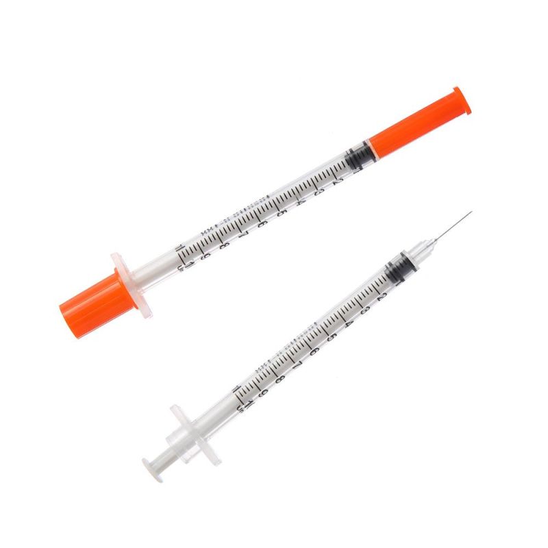 Disposable Safety CE Approved 1ml Insulin Syringe with Needle