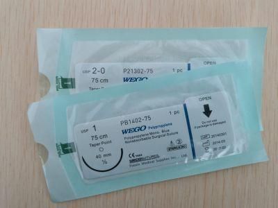 Wego Brand Polyprolene Surgical Suture 1#&2-0