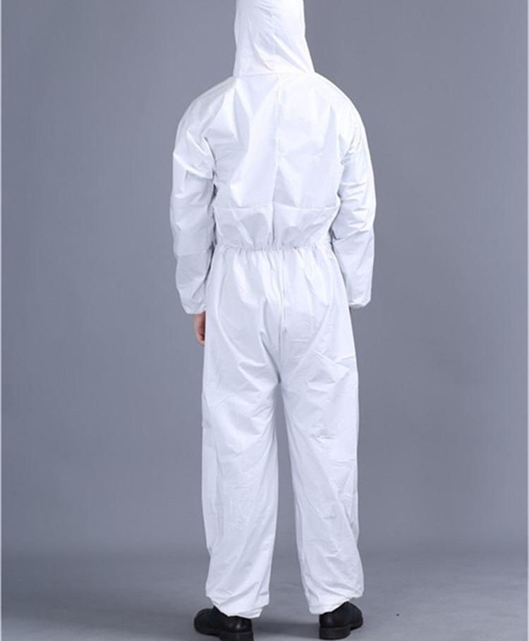 Disposable Nonwoven Protective Coverall Sf Mocroporous with/Without Tap