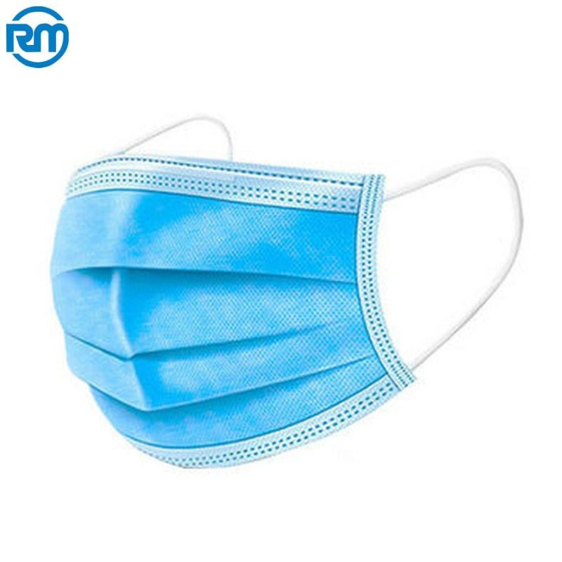 Medizinische Masken Earloop Non-Woven 3ply Disposable Medical Surgical Face Mask for Medical Workers Skin-Friendly Triple