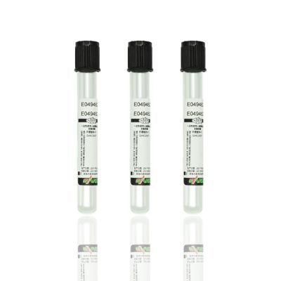 Vacuum Black Cap Blood Sodium Citrate ESR Tube