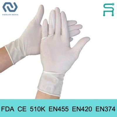 Powder Free Food Grade 510K En455 Disposable Latex Gloves