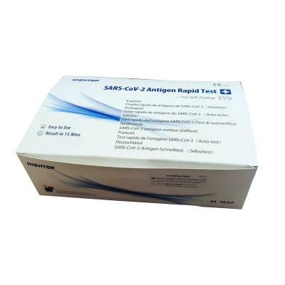 25 Set/Box Home Antigen Rapid Selftest Supplier Antigent Test Kits Virus 19