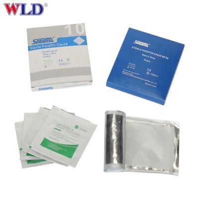 Medical Sterile Paraffin Gauze for Burn Care Tin/Pouch Package