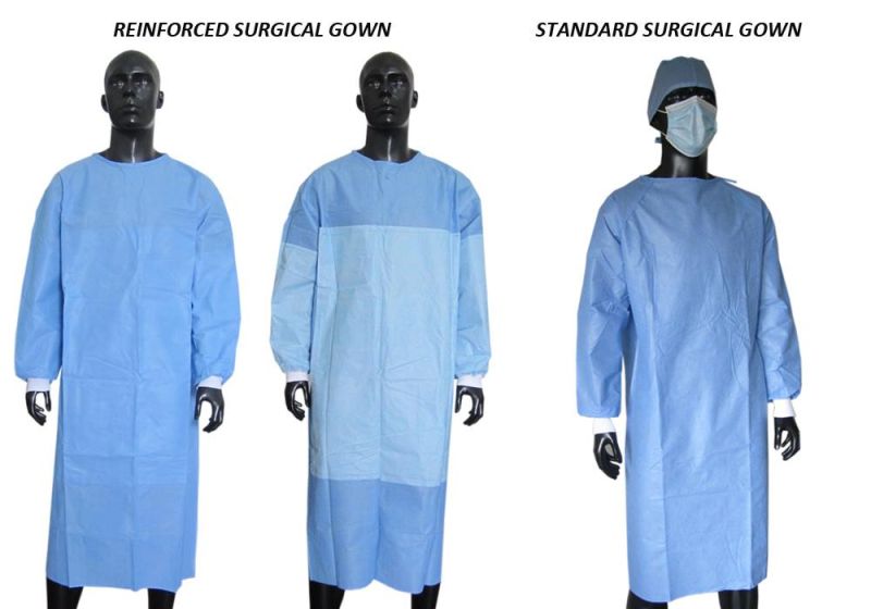 Hospital Operation Gown Sterile Green Surgical Gown