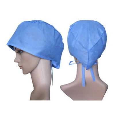 Nonwoven Tie-on Surgeon Hats for Doctor Nurse Cap