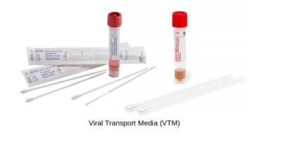 Virus Delivery Medium Vtm Kit &amp; Nasopharyngeal Swab Vtm CE ISO