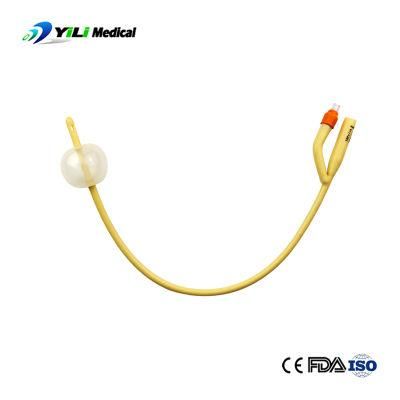 2 Way 3 Way Latex Foley Catheters with Silicone Coating or Hydrophilic Coating for Urine Drainage