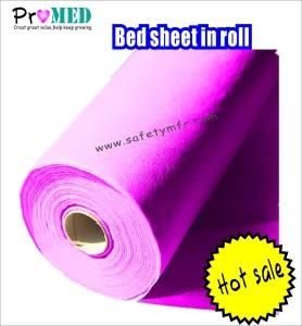 Paper Medical/hospital/dental/SPA Perforated Disposable Nonwoven bedsheet roll with PE film coated