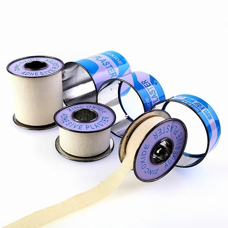 Factory Direct Non Stretch Cotton White Rigid Medical Adhesive Zinc Oxide Tape Plaster