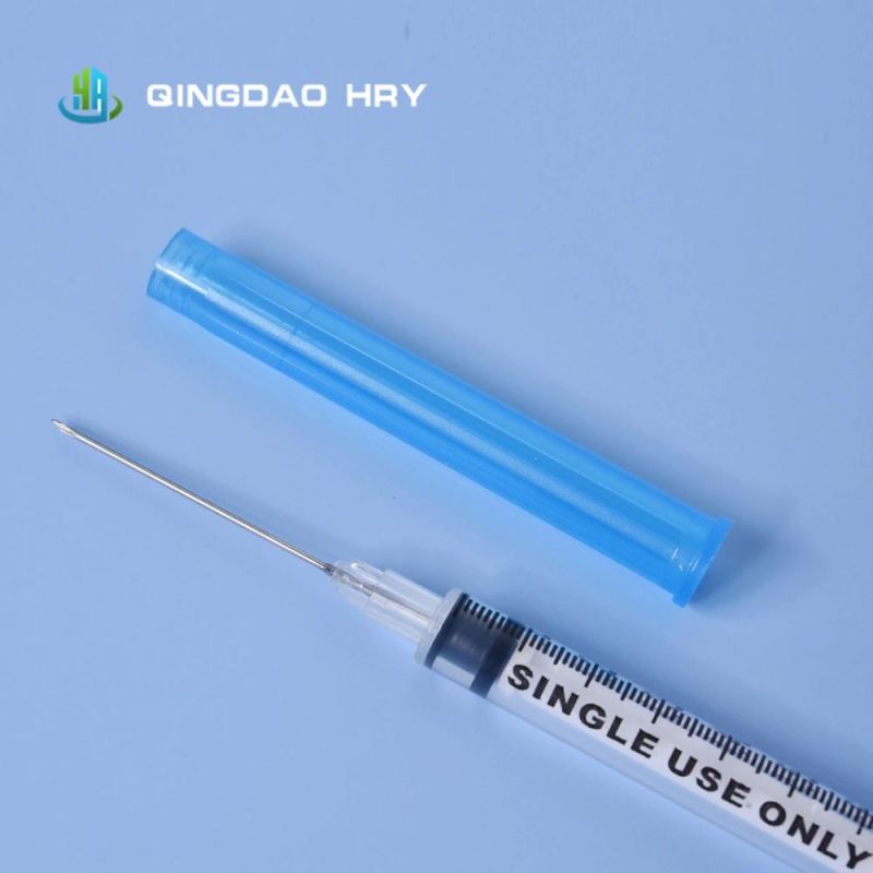 Disposable Syringe 1ml Luer Lock & Slip Medical Vaccine Syringe 1cc Hypodermic Syringe with Low Dead Space