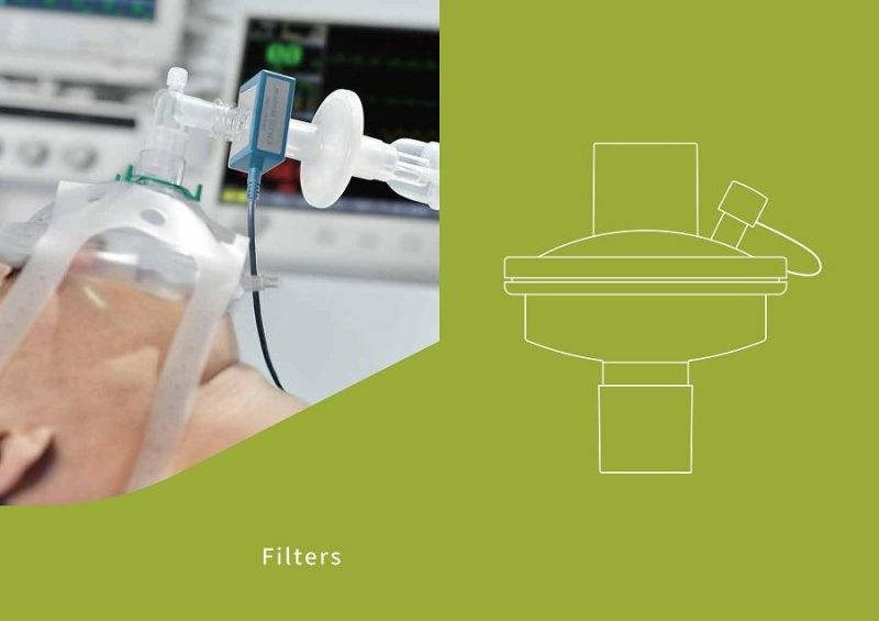 Economical Medical Disposable Breathing Filter for Filtering Bacterial Viral