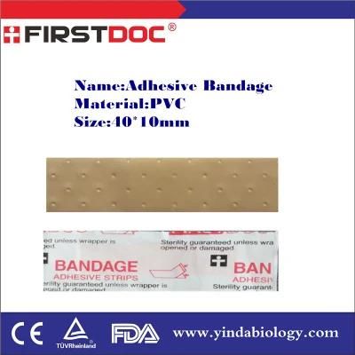 High Quality First Aid Adhesive Bandage, 40*10mm, PVC