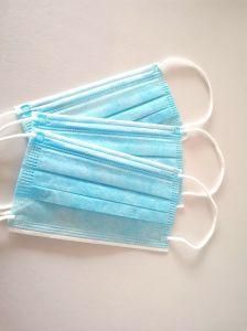 17.5cm*9.5cm Disposable Non-Woven 3 Ply Bfe 95% 98% 95% Protective Antivirus Blue Face Mask