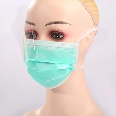 Type Iir 3 Ply Non Woven Surgical Mask Face Shield with Mask