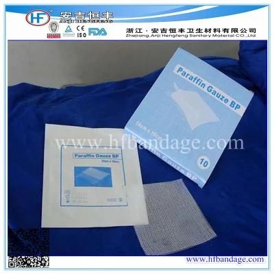 Chinese Factory Direct Sale Sterile Ax Paraffin Type Gauze Bandage 10cmx20cm