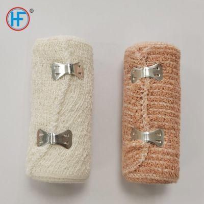 Healthcare Medical Products with CE/ISO/FDA Approved Bleached Elastic Crepe Bandage