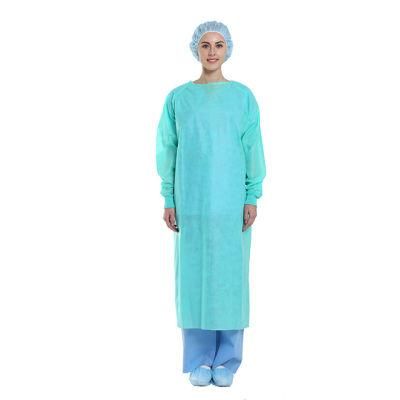 Disposable PP/SMS Non-Woven Isolation Gown Waterproof