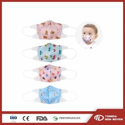 Wholesale Fashion Kids Face Mouth Maskes Adjustable Anti Dust Cartoon Pattern Reusable Cotton Child Face Mask
