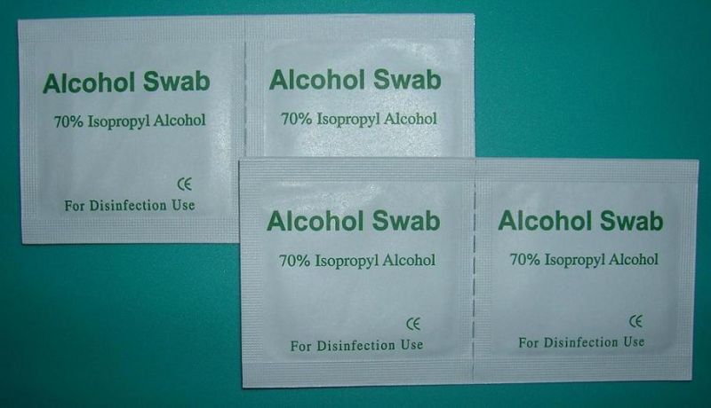 Disposable Disinfection Use Sterile Medical 70% Isopropyl Non-Woven Alcohol Prep Swab Wipes Pad