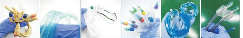 Manufacturers Different Silicone/Latex Foley Catheter Kit with 2 Way or 3 Way for Medical Use