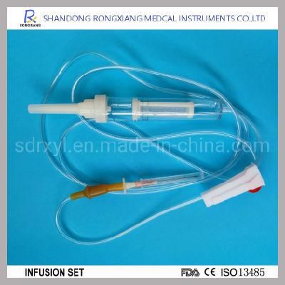 Dehp-Free Disposable Infusion Set/IV Giving Set with Flow Regulator
