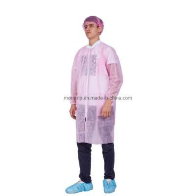 Morntrip Non Woven Protective Lightweight Barrier Disposable Blue Lab Coat